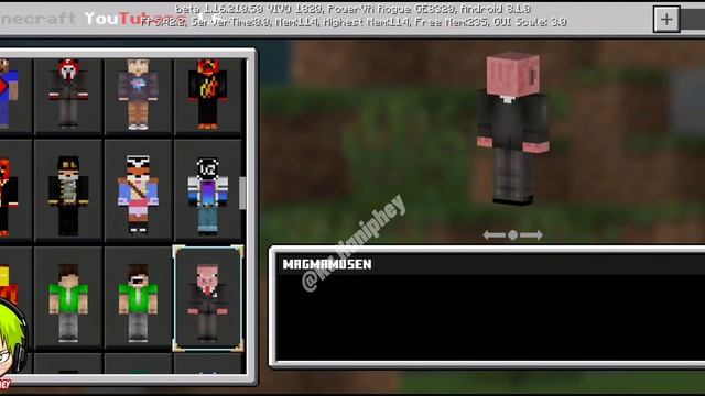 Download Skin Youtuber MINECRAFT 1.16⬇️ | Ra Haniphey | Skin Dream #rahaniphey смотреть онлайн