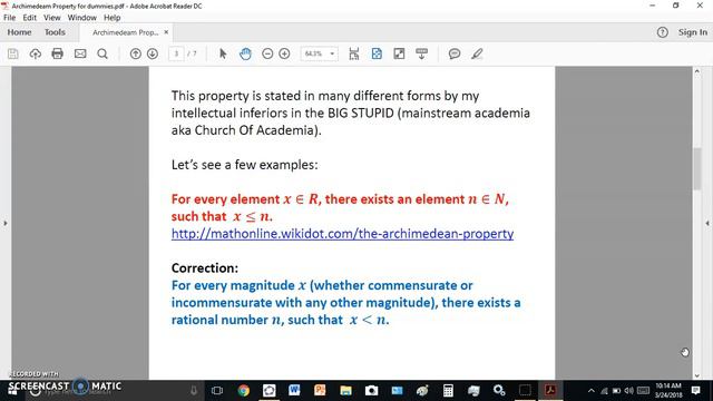 Archimedean property for dummies смотреть онлайн