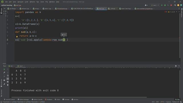 FUNCTION IN DATAFRAME USING APPLY METHOD (PYTHON) смотреть онлайн
