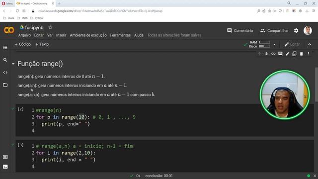 Curso Python - Aula 24 - Estrutura for - Vídeo 01 смотреть онлайн