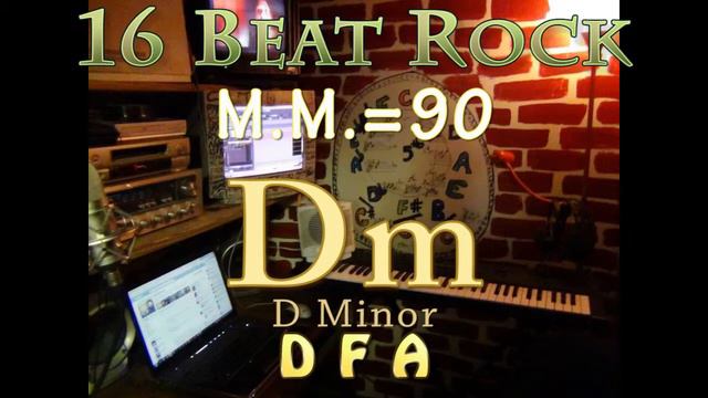 Dm Minor - One Chord Vamp - 16 Beat Rock M.M.=90 смотреть онлайн
