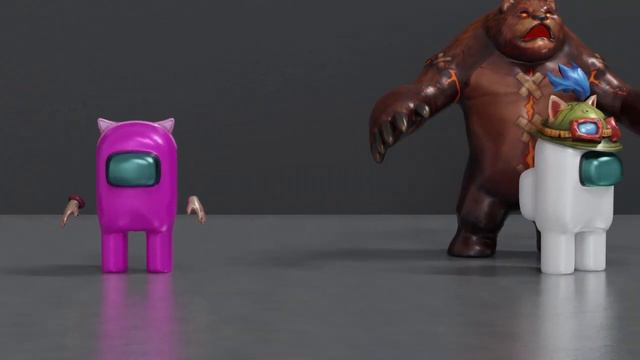 Among Us Kill Animation BUT skills from League of Legends | 3D Animation смотреть онлайн