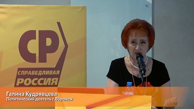 Конференция партии «Справедливая Россия» Воронежская область смотреть онлайн