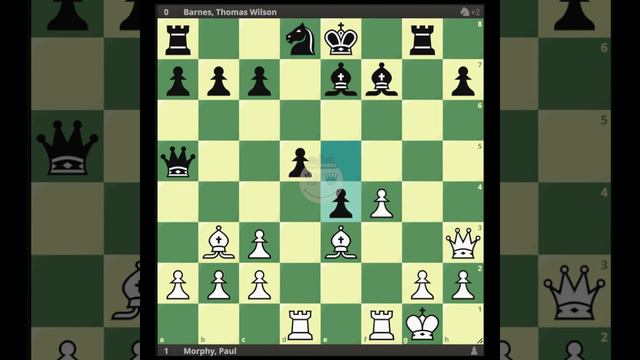 Morphy, Paul - Barnes, Thomas Wilson || London 1858 @chessbuddies 🔴 #PaulMorphy смотреть онлайн