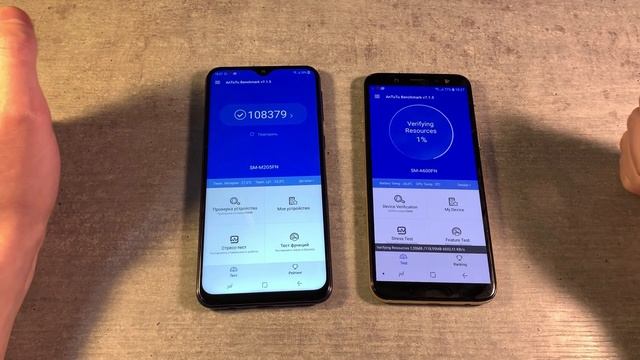 Samsung Galaxy M20 vs Samsung Galaxy A6 2018 смотреть онлайн
