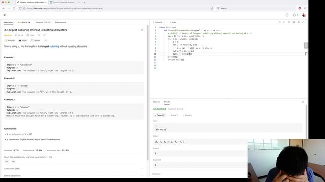 Longest Substring Without Repeating Characters смотреть онлайн