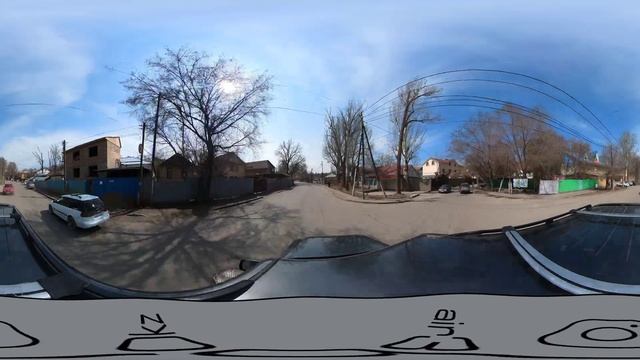 Алматы. Улица Орманова. ? 360° видео с пространственным звуком (Insta360 ONE X2) смотреть онлайн