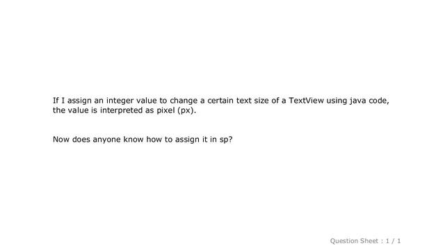 Android : How to assign text size in sp value using java code смотреть онлайн