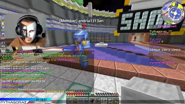 24/7 Multiplayer Survival SMP PVP Minecraft live stream java bedrock server free join ip adress смотреть онлайн