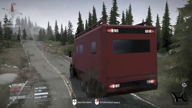 Off-Road with Mercedes-Benz Zetros 3643 (Spintires: Mudrunner) смотреть онлайн