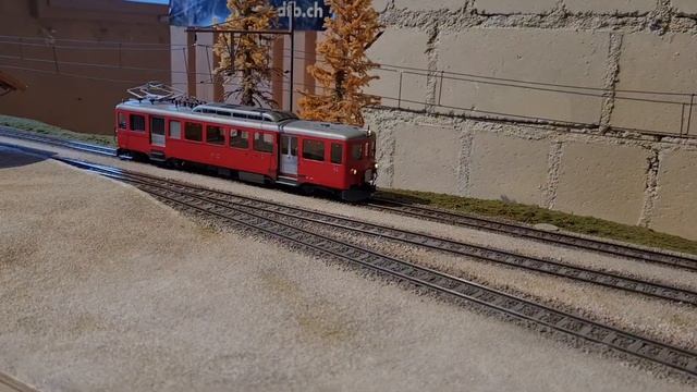 Bahnmuseum Albula Bergün Modell der Furka Bergstrecke mit Steffenbachbrücke смотреть онлайн