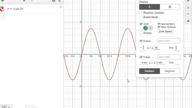 Graph Trig Functions on Desmos in Radians and Degrees смотреть онлайн