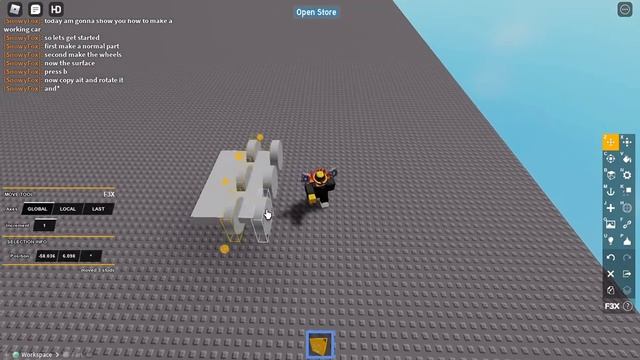 How to make a Working Car using F3X in Roblox смотреть онлайн