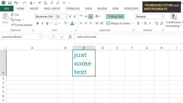 30 Excel Tips in 30 Days - Day 3 - Cell Formatting смотреть онлайн