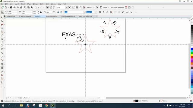 Corel Draw Tips & Tricks Rotate TEXAS around a Star смотреть онлайн
