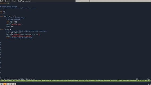 Human | Godot game development | p3 | programming time-lapse vim смотреть онлайн