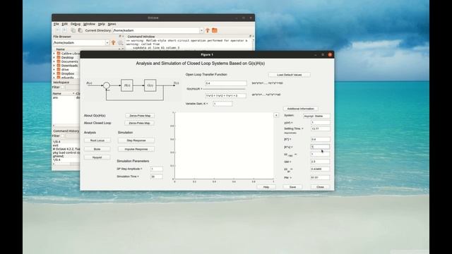 Closed Loop LTI System With Unity Feedback Using LTITOOL. Part II.