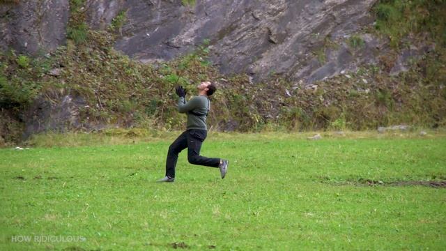 CATCHING BASKETBALLS at TERMINAL VELOCITY from 165m Dam! смотреть онлайн