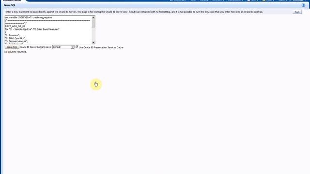 How To : Build Persistent Aggregates in OBIEE (SampleAppV305) смотреть онлайн