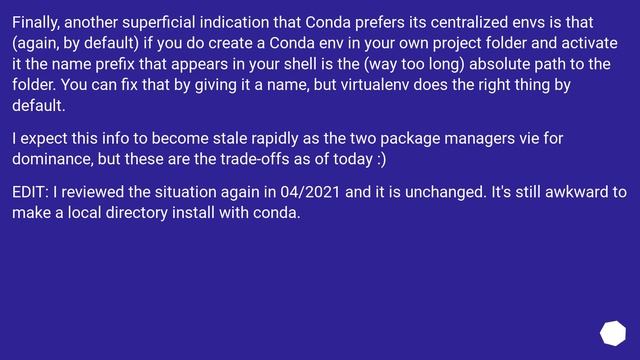 Does Conda replace the need for virtualenv? смотреть онлайн