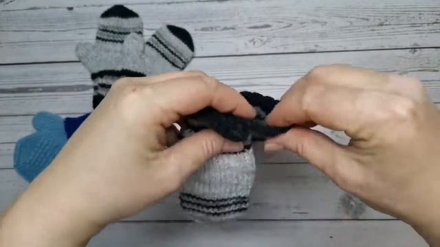 Вязаные Детские Варежки ?Видео Обзор