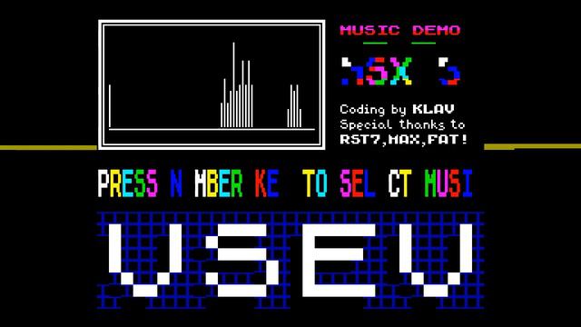 MSX 5 - Klav [#zx spectrum AY Music Demo] смотреть онлайн