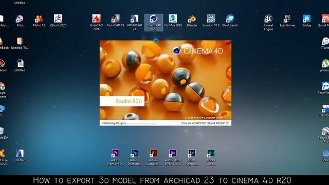 How to export 3d model from Archicad to Cinema 4d смотреть онлайн