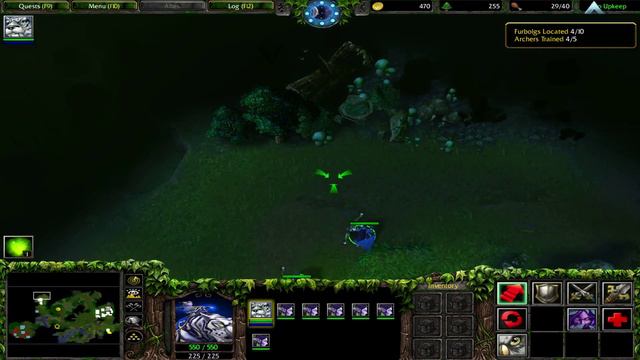 Warcraft 3 Reign of Chaos Night Elf Campaign Mission 1: Enemies at the Gate Hard смотреть онлайн