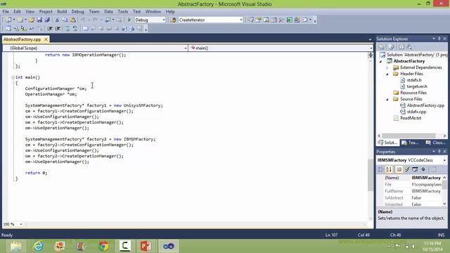 Abstract Factory Design Pattern In C++ смотреть онлайн