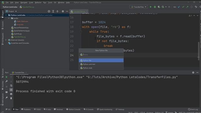 Dateien über das Netzwerk verschicken mit Python [Sockets] смотреть онлайн