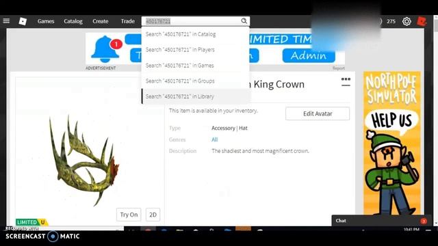 How to Obtain the WanWood Autumn King Crown *glitched item* -ROBLOX смотреть онлайн