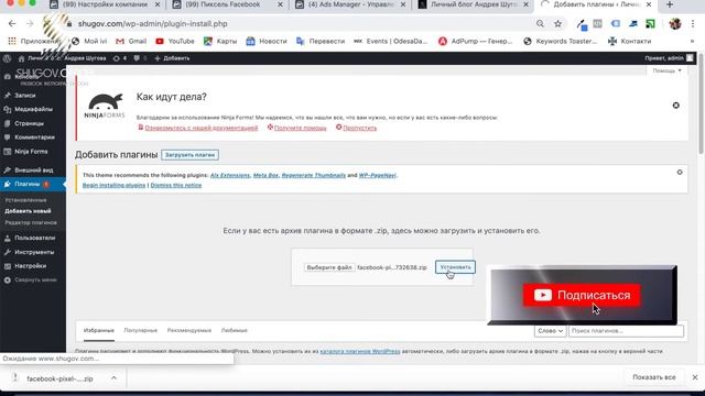 Как установить фейсбук пиксель на Wordpress? смотреть онлайн
