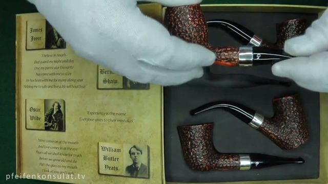 Peterson "The Writers Collection" 4er Set Limited Edition rustic 9mm 3959 @Pipe-Embassy.com смотреть онлайн
