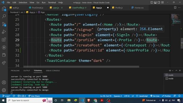 Other users profile | MERN stack course Instagram #17 смотреть онлайн