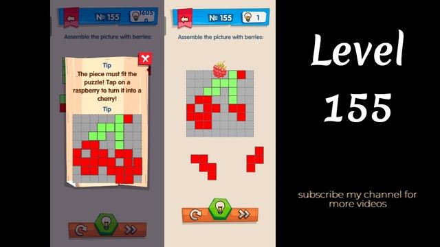 IQ Boost Level 155 Assemble the pictue with berries смотреть онлайн