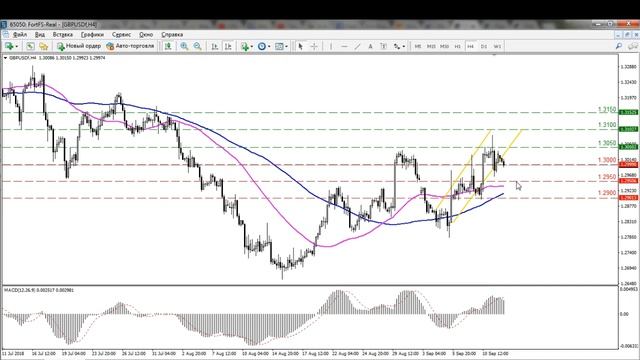 Обзор  EURUSD, GBPUSD, USDJPY и Gold от Fort Financial Services на 12 сентября  2018 г