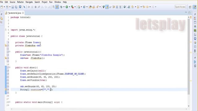 Video #69 - Java Swing Tutorial JComboBox Example #3 смотреть онлайн