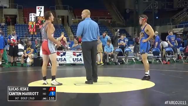 160 Quarterfinal - Canten Marriott (Missouri) vs. Lucas Jeske (Minnesota) смотреть онлайн