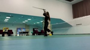 Танец с китайским мечом. Тренировка.