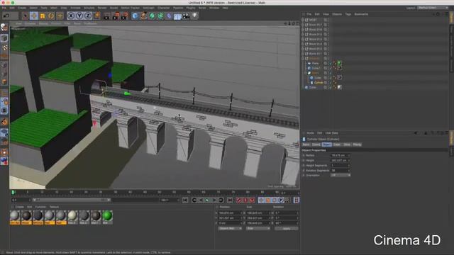 Cinema 4D - Практика. Создаем горный ландшафт и море для финальной композиции