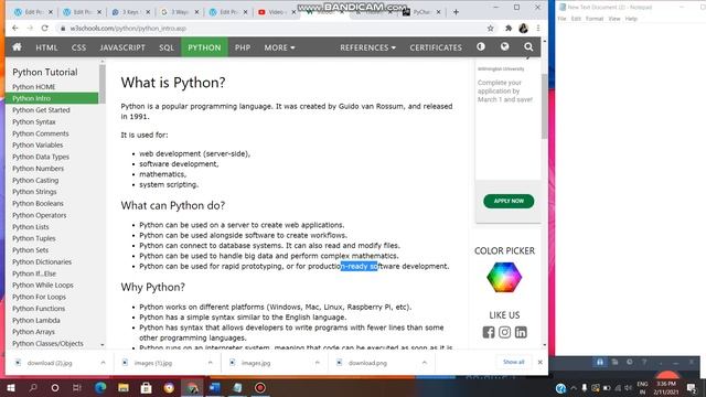 PYTHON:W3 SCHOOLS (Series) DAY-1/PYTHON Intro For Beginners/VL INFOTECH смотреть онлайн