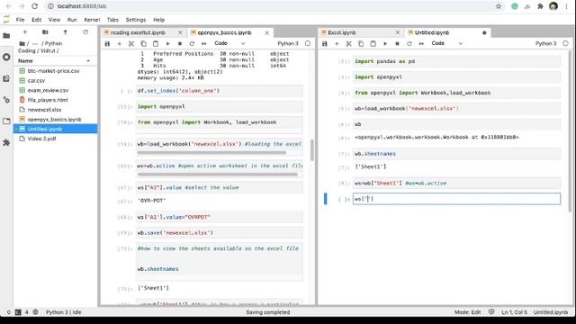 এক্সেল ফাইল ওপেন করা- openpyxl library смотреть онлайн