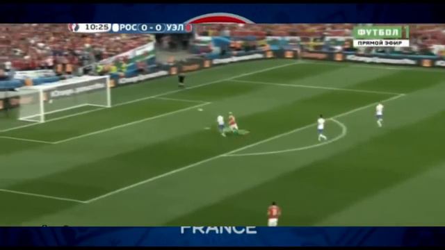 РОССИЯ - УЭЛЬС 0:1 ГОЛ Аарон Рэмси смотреть онлайн