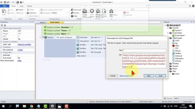 การทำเกมตอบคำถามโดยใช้ Google sheet ร่วมกับ Construct 2 смотреть онлайн