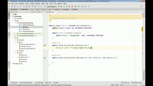 안드로이드 앱 프로그래밍 무료 강좌5 (Android DBMS -SQLite DBHelper 클래스) смотреть онлайн