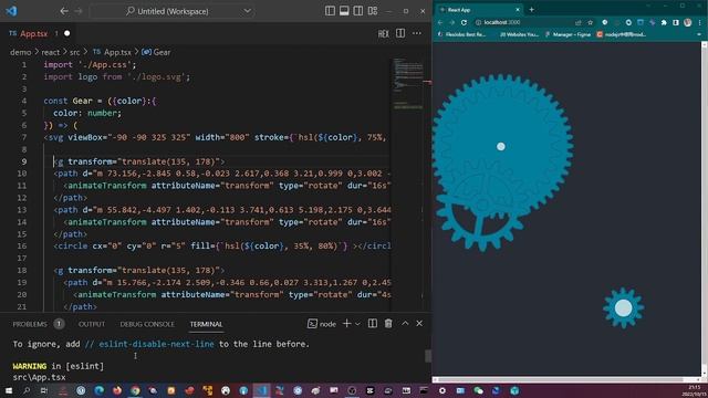 【React】SVG 利用animationTransform 制作动画效果 смотреть онлайн