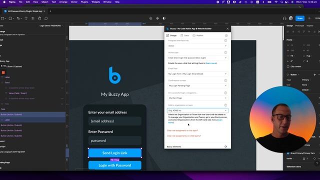 How to - Buzzy Figma Login actions - passwordless, password and inviting users смотреть онлайн