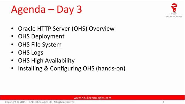 Oracle Fusion Middleware Admin Training : Day3 Topics (OHS, Install, Configure, mod_wl_ohs) смотреть онлайн