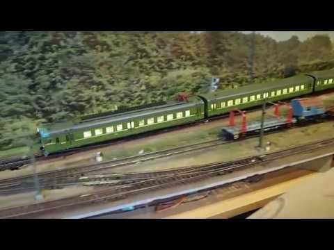 Поезда серии ЭР22 в моделях смотреть онлайн