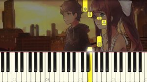 Doki Doki Literature Club! - Your Reality - VERY EASY Piano tutorial